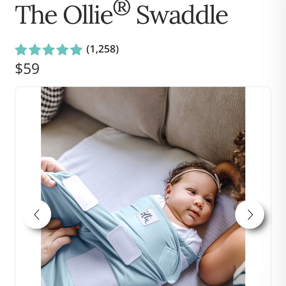 Nollie Light Blue Baby Swaddle
